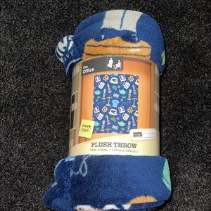 Blue “The Office” Plush Throw Blanket